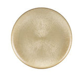 Prato Raso Dots Cristal de Chumbo Dourado 28 cm - Ela Decora