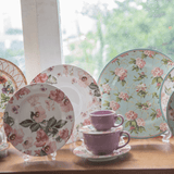 Prato Raso Encanto Cerâmica 28,5cm - Ela Decora