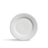 Prato Raso Frisada Branco 27cm - Ela Decora