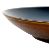 Prato Raso Noir em Cerâmica Azul 27cm - Ela Decora