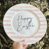 Prato Raso Páscoa Coelho Happy Easter - Ela Decora
