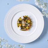 Prato Raso Roma Branco 26cm - Ela Decora