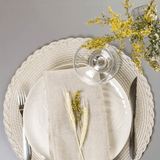 Prato Raso Tropical Esmalte Branco 28cm - Ela Decora