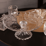 Prato para Bolo com Pé em Cristal New Butterfly 27cm