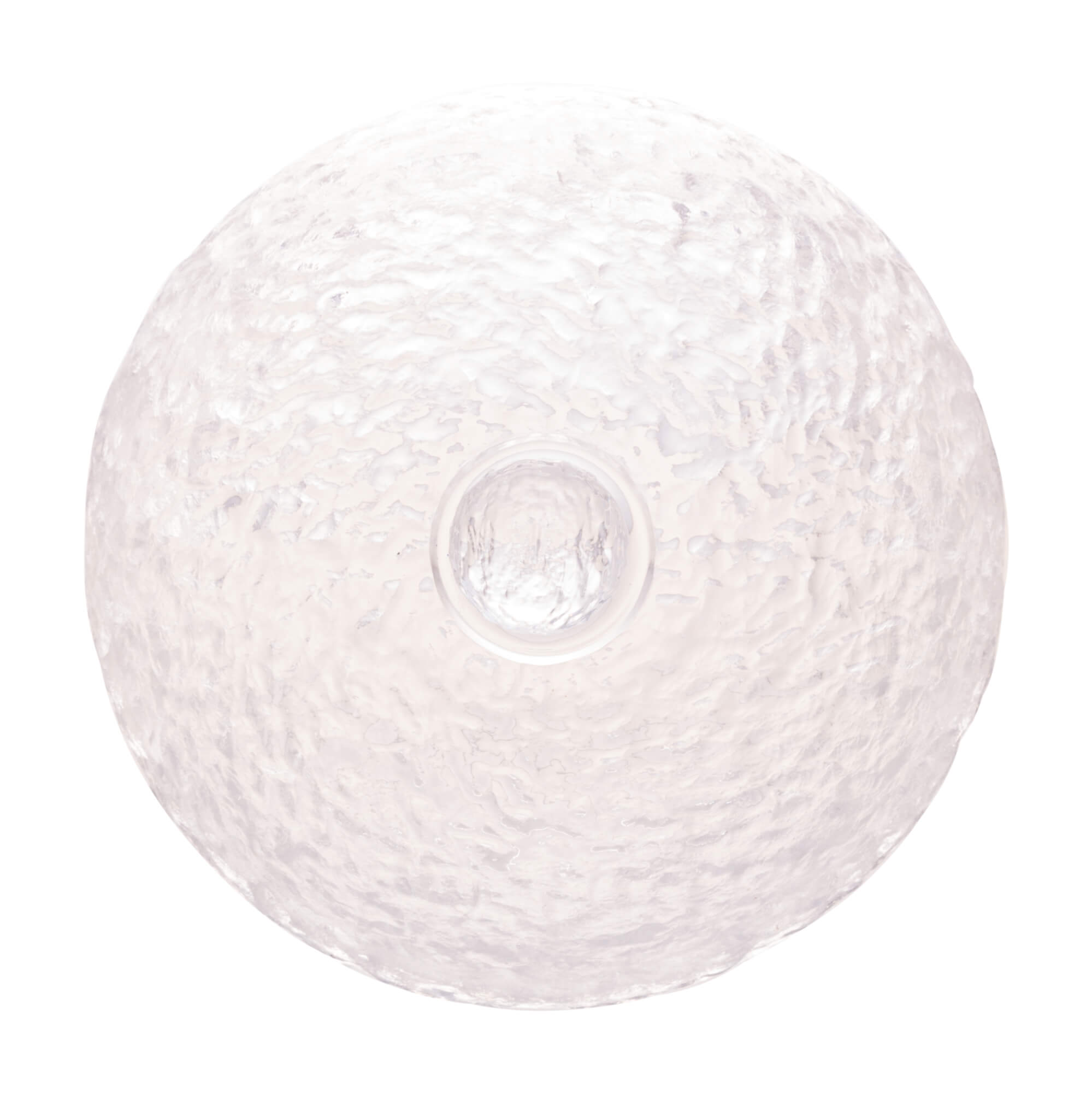 Queijeira Cristal de Chumbo Martelado Petra com Tampa e Borda Dourada 19,5cm - Ela Decora