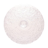 Queijeira Cristal de Chumbo Martelado Petra com Tampa e Borda Dourada 19,5cm - Ela Decora