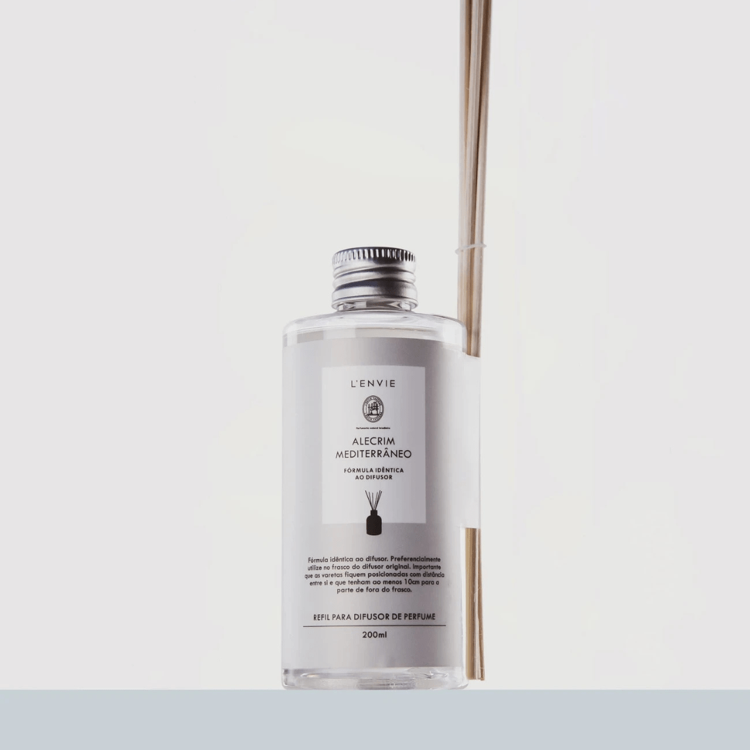 Refil Difusor de Perfume Alecrim Mediterrâneo 200ml - Ela Decora