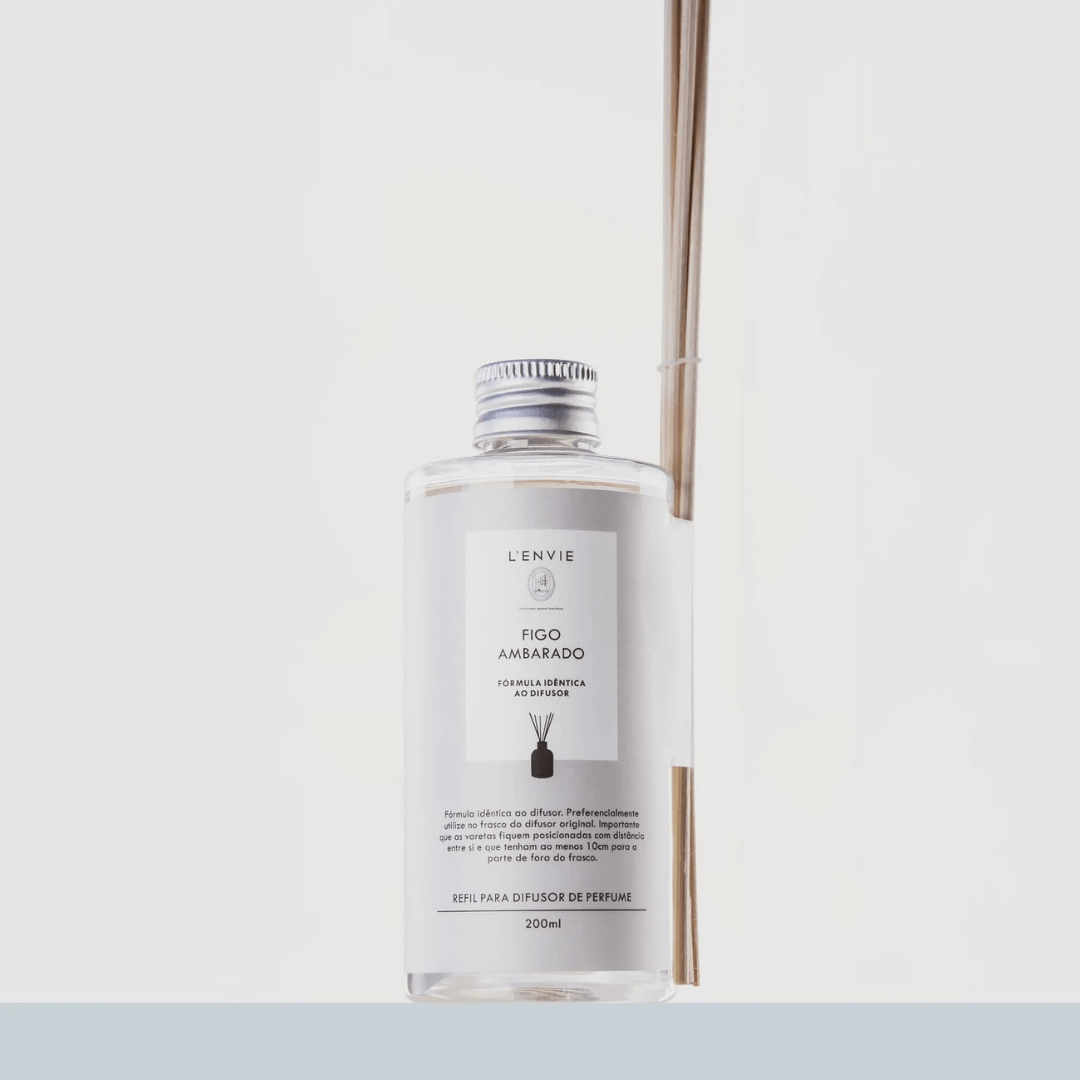 Refil Difusor de Perfume Figo Ambarado 200ml L'envie - Ela Decora
