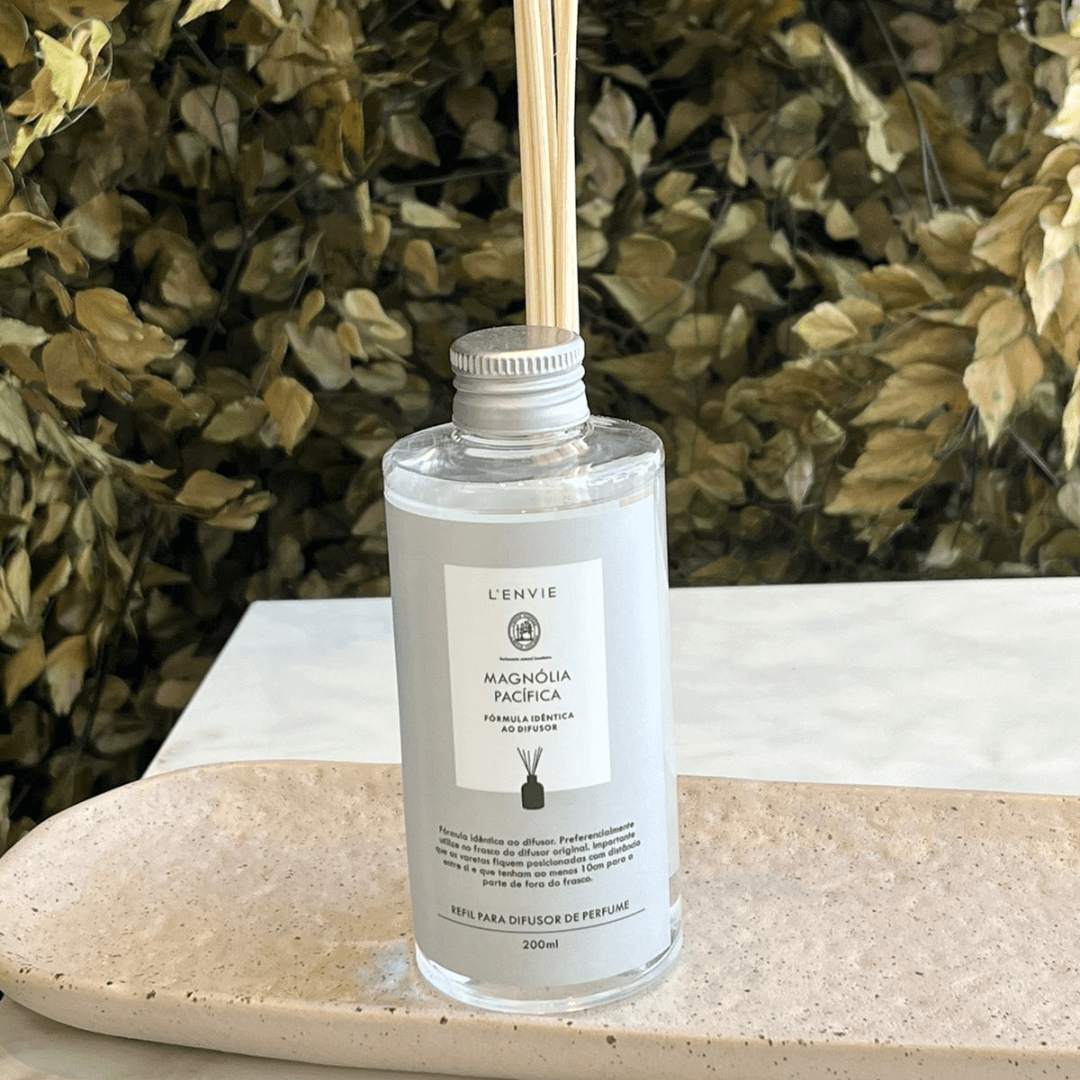Refil Difusor de Perfume Magnólia Pacífica 200ml L'envie - Ela Decora