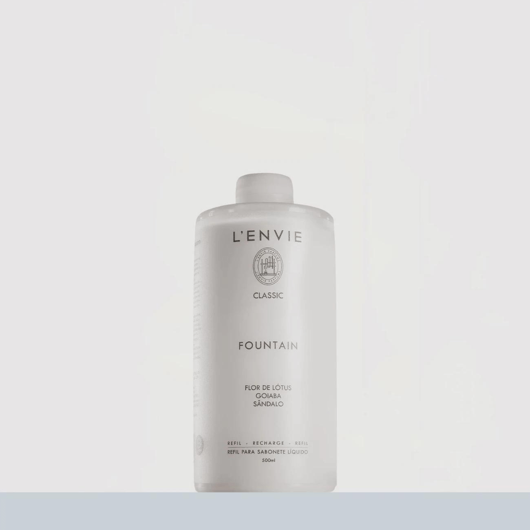 Refil Sabonete Liquido Fountain 500ml L'envie - Ela Decora