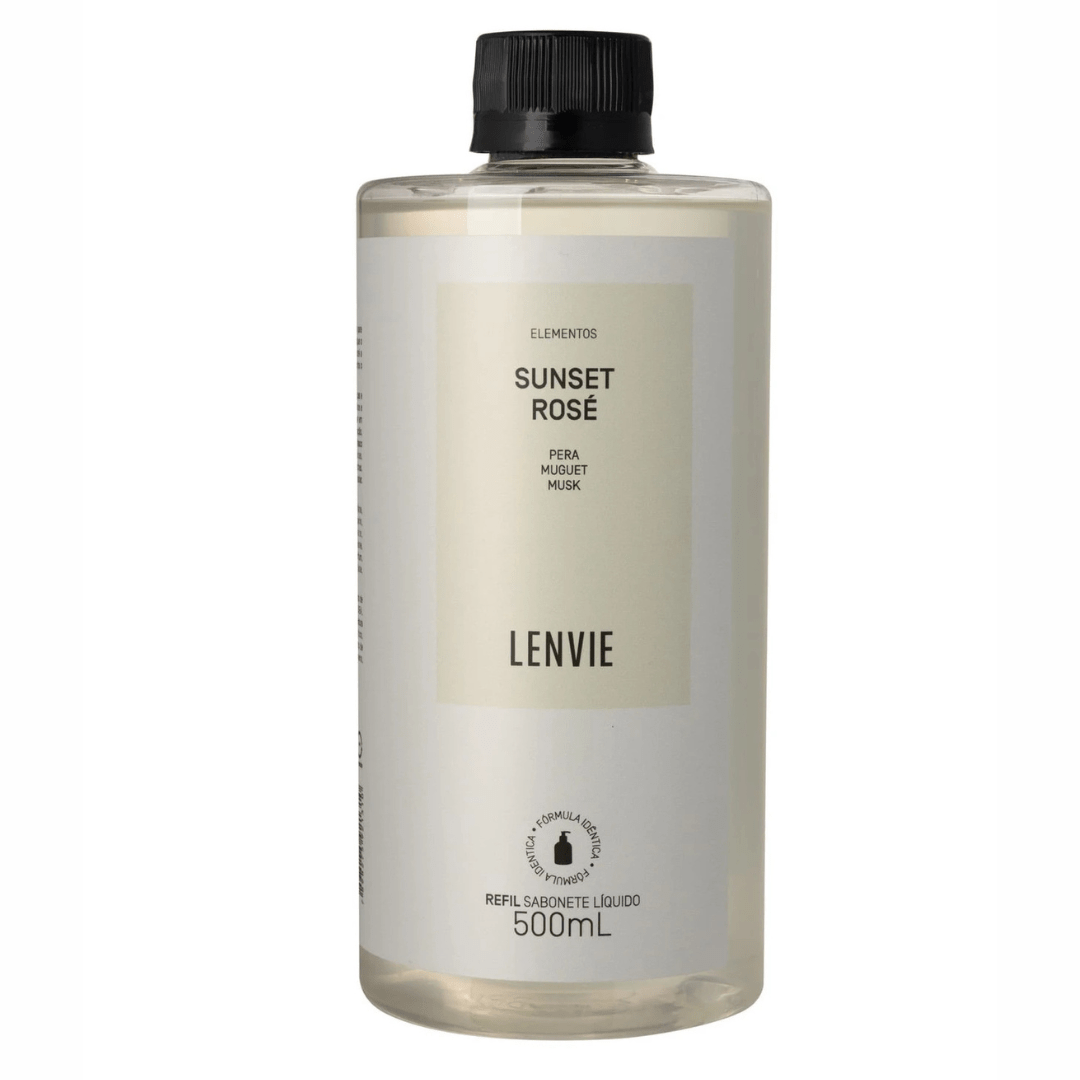 Refil Sabonete Liquido Sunset Rose 500ml L'envie - Ela Decora