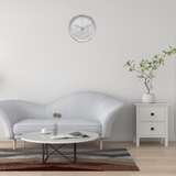 Relógio de Parede Branco 30cm x 4cm - Ela Decora