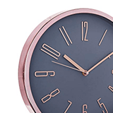 Relogio De Parede Cinza E Rose Gold 30 x 4 cm - Ela Decora