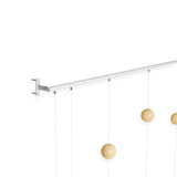 Relógio de Parede Hangtime Madeira Branco 64 cm - Ela Decora