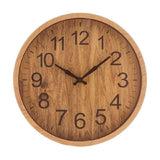 Relógio de Parede Wood Estilo Madeira Bambu 25,4cm - Ela Decora