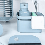 Rodo Para Pia Compacto Trium Azul Glacial Fechado - Ela Decora