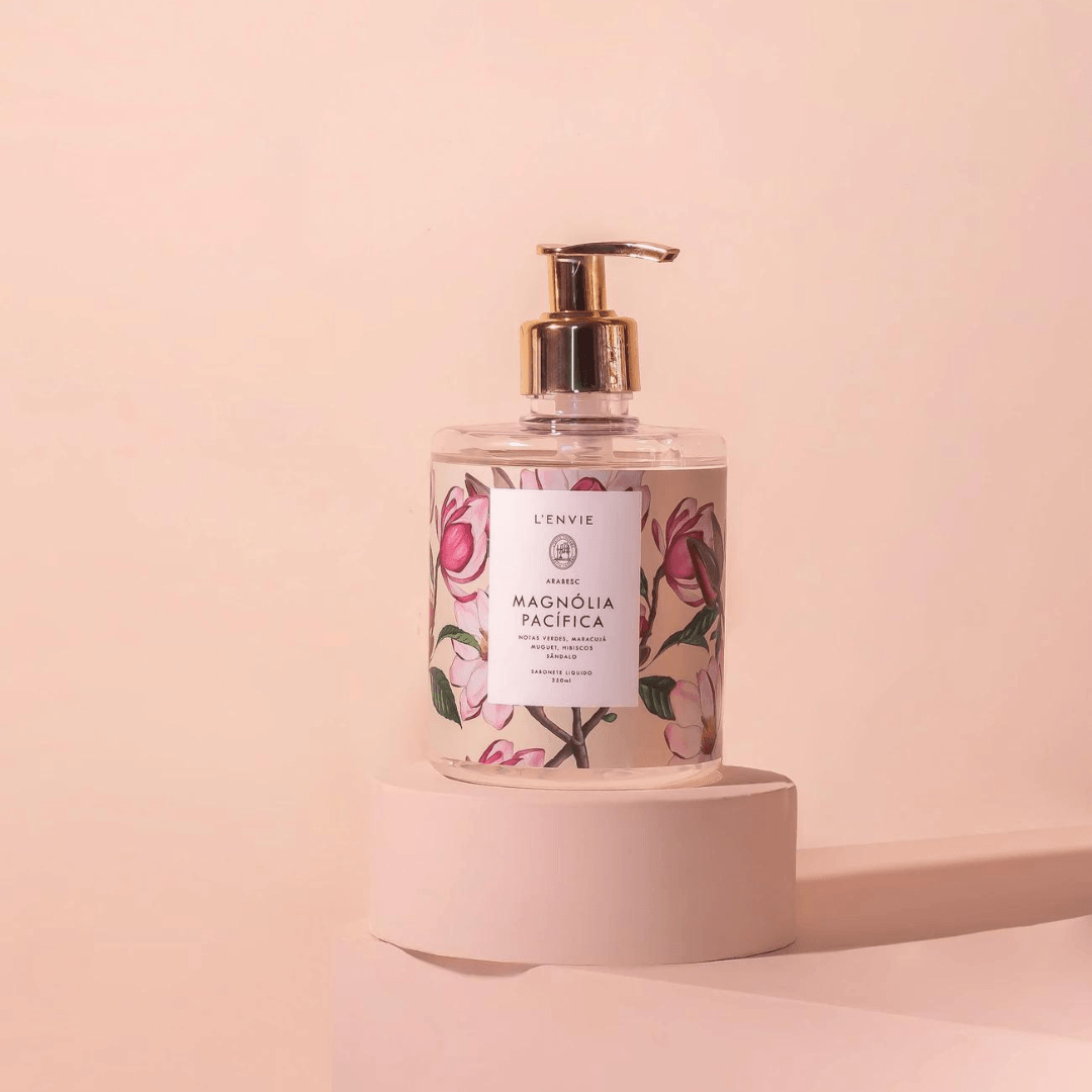 Sabonete Líquido Magnólia Pacífica Arabesc 350ml L'envie - Ela Decora