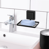 Saboneteira Aço Piatina Preta Black 3M - Ela Decora