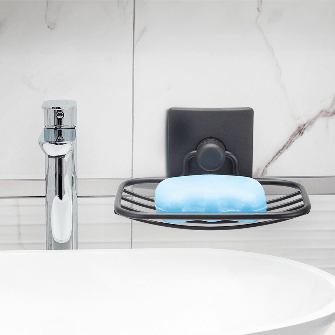 Saboneteira Dupla Face 3M Preto - Ela Decora