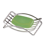 Saboneteira em Aço Cromado Porta Sabonete Lavabo Banheiro - Ela Decora