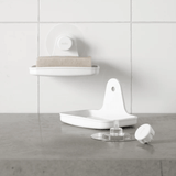 Saboneteira Fixação Adesivo Branca Linha Flex - Ela Decora