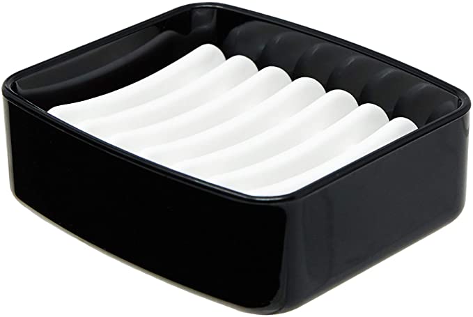 Saboneteira Splash Preta - Ela Decora