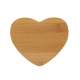Saleiro Coração com Tampa em Bambu 12cm - Ela Decora