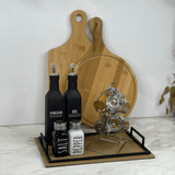 Saleiro e Pimenteiro de Vidro Manhattan Preto e Branco 80Ml 2 Peças - Ela Decora