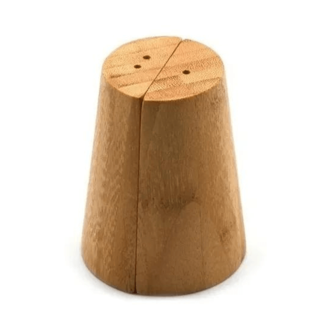 Saleiro e Pimenteiro em Bambu Ecokitchen 8,5cm - Ela Decora