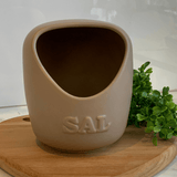 Saleiro em Cerâmica Ocre - Ela Decora