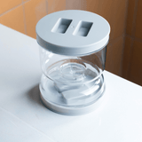 Pote de Armazenamento com Separador de Liquido Cinza 800ML