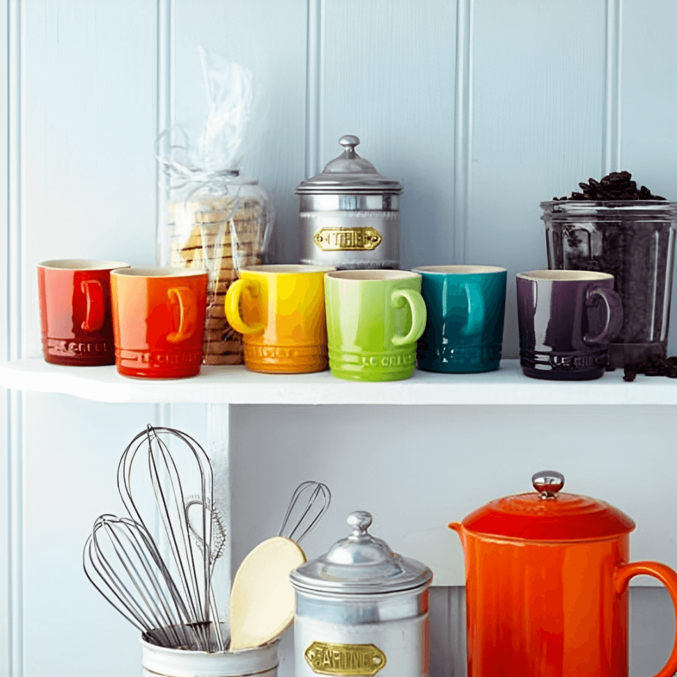 Set De 6 Canecas Espresso Cerâmica Gift Collection Le Creuset - 100 ml - Ela Decora