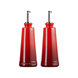 Set Galheteiro Porta óleo e Vinagre Vermelho 300ml 2 Peças Le Creuset - Ela Decora