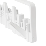 Skyline Cabideiro de Parede Cidade Branco com 5 Ganchos Umbra - 55 cm - Ela Decora
