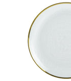 Sousplat Agate em Cristal de Chumbo com Borda Dourada - Ela Decora