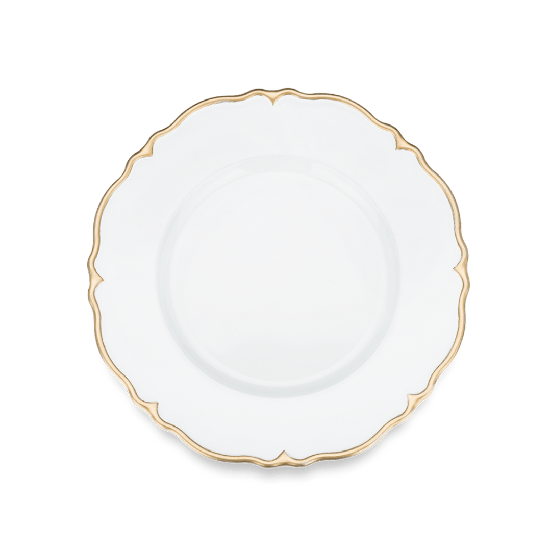 Sousplat Classique Branco e Dourado - Ela Decora