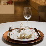 Sousplat de Plástico Opala Rose Gold 33cm - Ela Decora