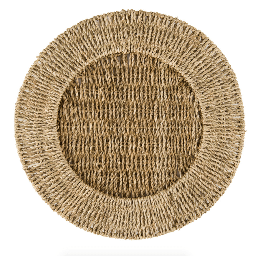 Sousplat Detroit Marrom 38cm - Ela Decora