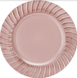 Sousplat Dórico Rose Gold Antique 33cm - Ela Decora