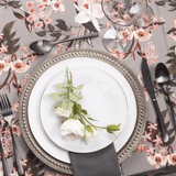 Sousplat Galles Dots Champagne Antique 33cm - Ela Decora