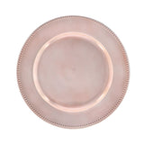 Sousplat Liso com Bolinhas Rosa 32,50cm - Ela Decora