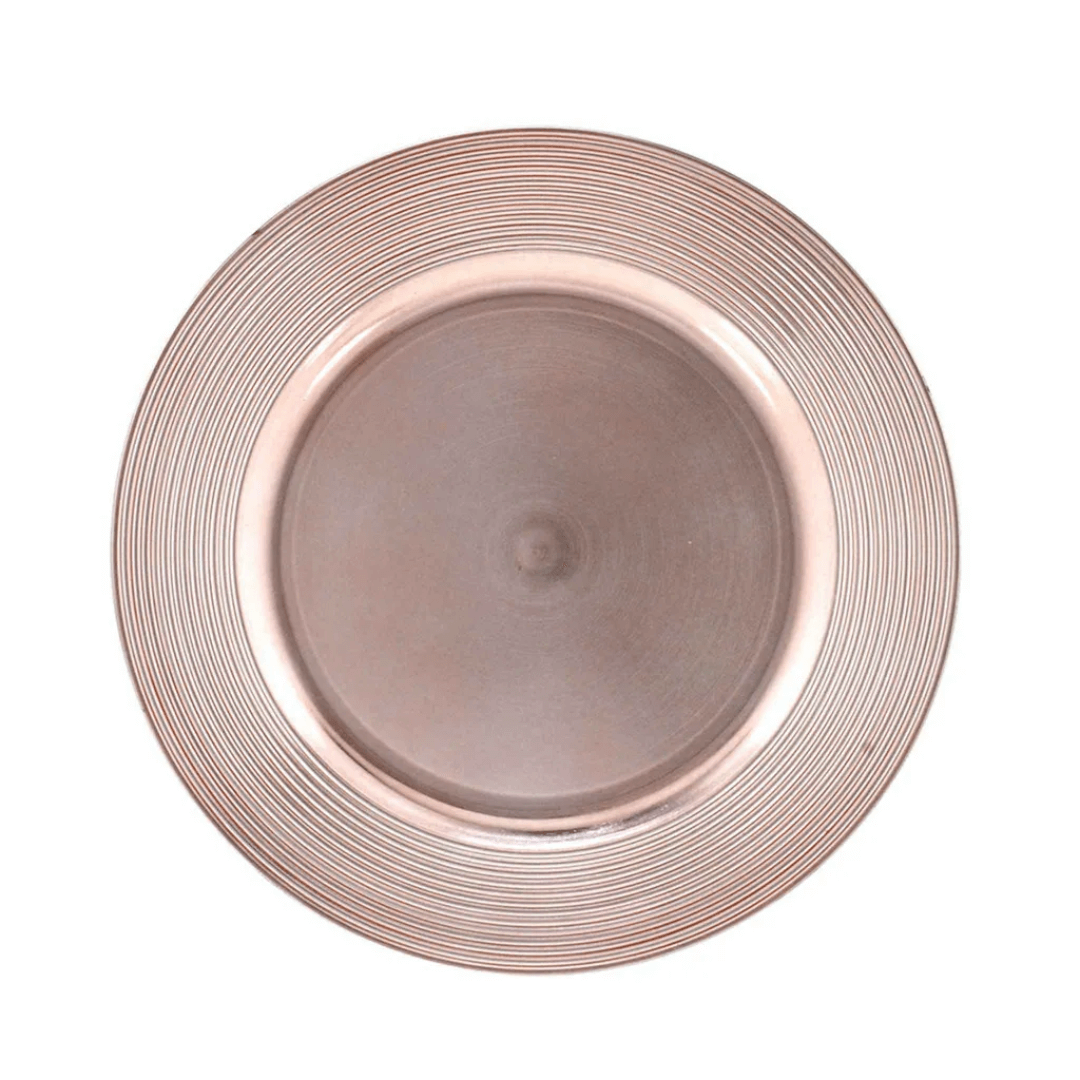 Sousplat Liso Rose 32,50cm - Ela Decora