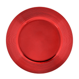 Sousplat Liso Vermelho 32,50cm - Ela Decora