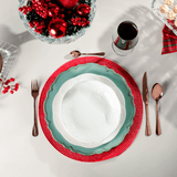 Sousplat Patinado De Plastico Moon Verde 33cm - Ela Decora