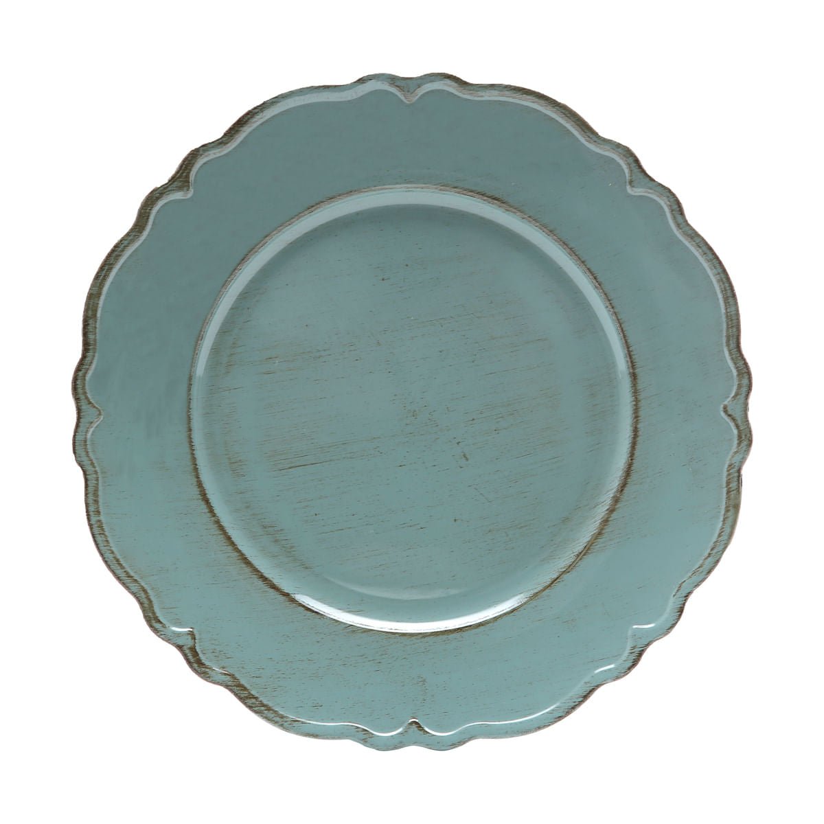 Sousplat Patinado De Plastico Moon Verde 33cm - Ela Decora