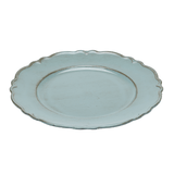 Sousplat Patinado De Plastico Moon Verde 33cm - Ela Decora