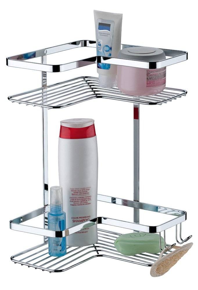 Suporte Cantoneira 2 Posições Com Ganchos Fixação Parafuso - Ela Decora