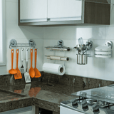 Suporte com Saleiro 500g Branco com Ventosa Cromado - Ela Decora