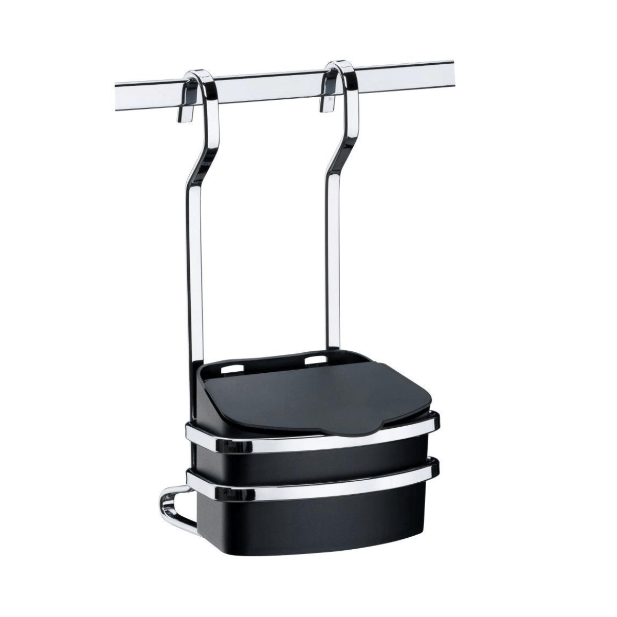 Suporte com Saleiro Preto 500g - Ela Decora