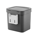 Suporte de Parede para Lixeira Trium Branco - Ela Decora